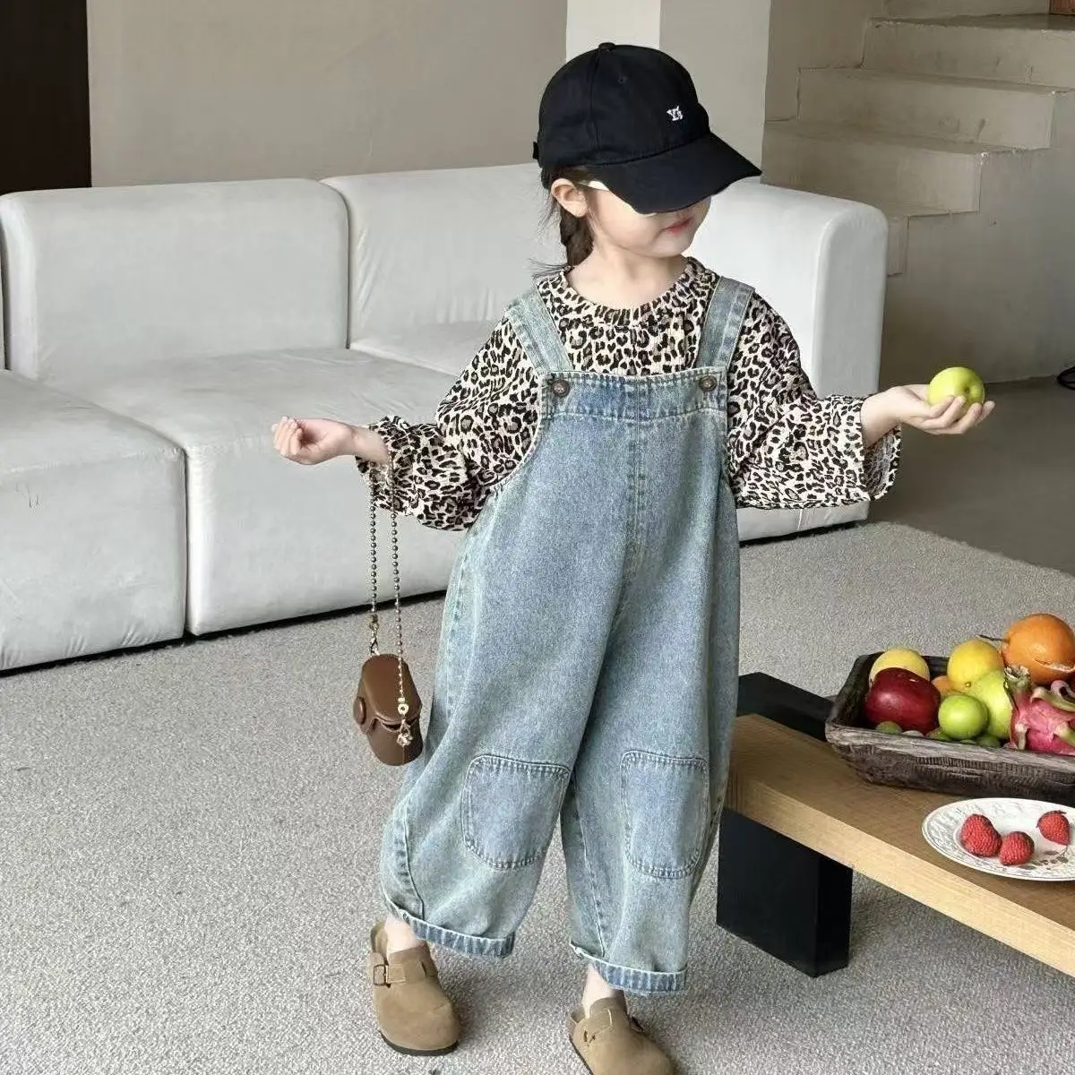 Pantalones vaqueros sueltos para niños y niñas de otoño - imagen 4