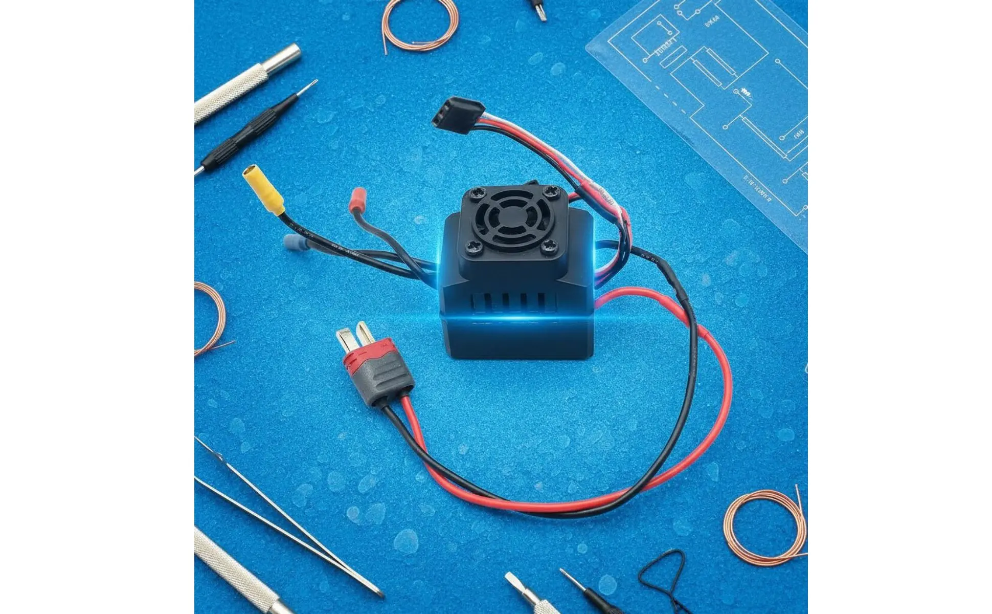 ESC brushless RC con protección contra sobrecalentamiento