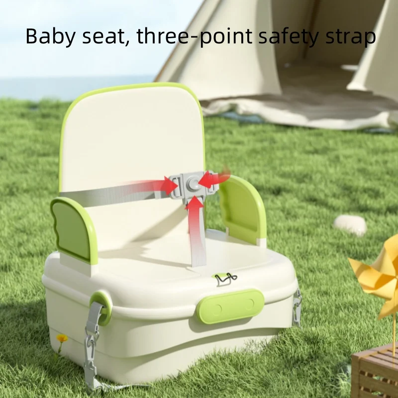 Silla de comer portátil plegable multifuncional para bebé y niño - imagen 3