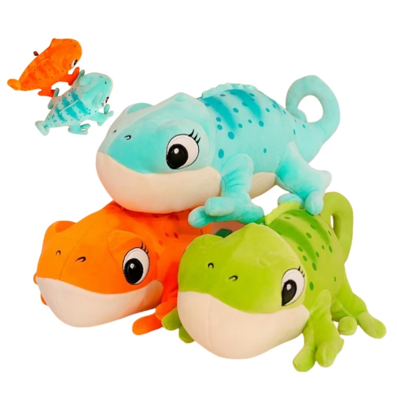 Peluche almohada de camaleón y lagarto para regalar en Navidad