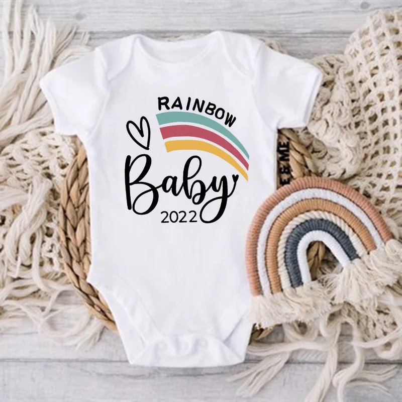 Peleles arcoiris para bebe recien nacido - Ropa veraniega unisex - imagen 3