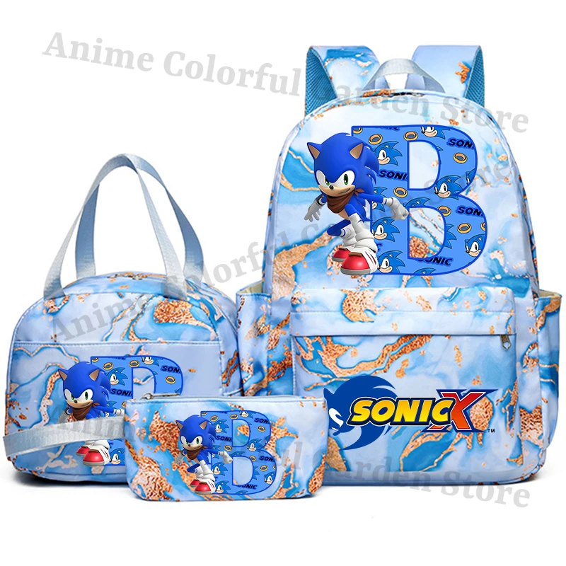 Mochila escolar con estuche y lonchera tipo bento moderna - imagen 4