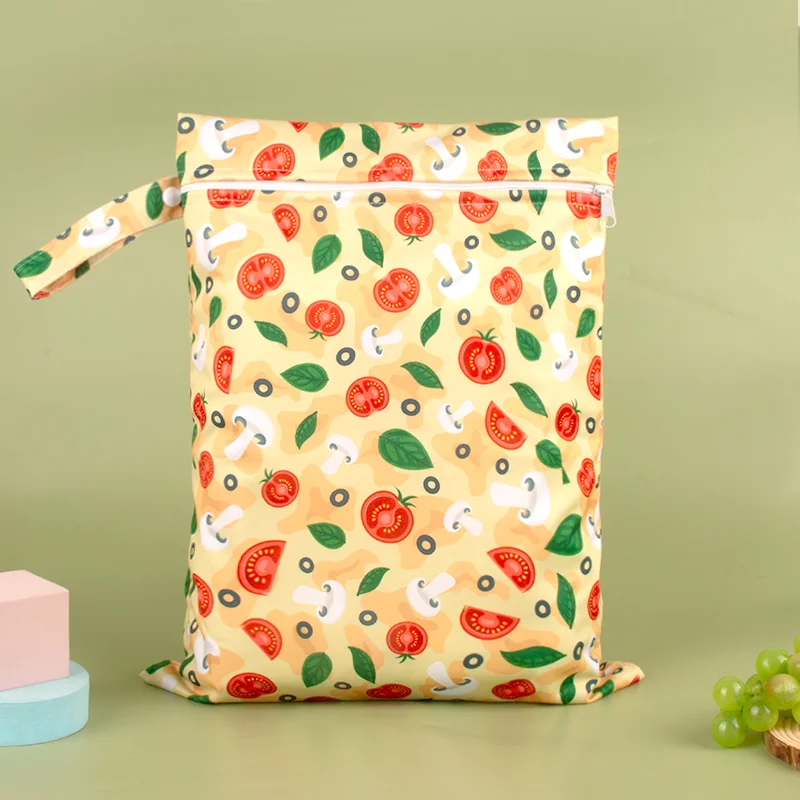 Bolsa húmeda reutilizable para pañales de tela impermeable viajes - imagen 3