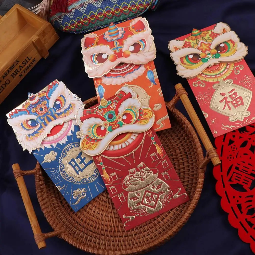 Set de sobres rojos con motivos de dragón para Año Nuevo Chino
