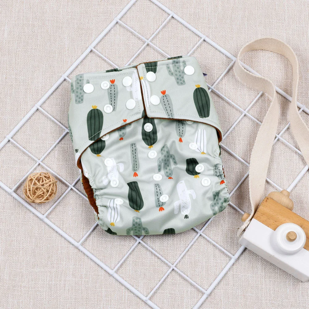 Pañal de tela ecológica lavable para bebé - Reutilizable - imagen 5