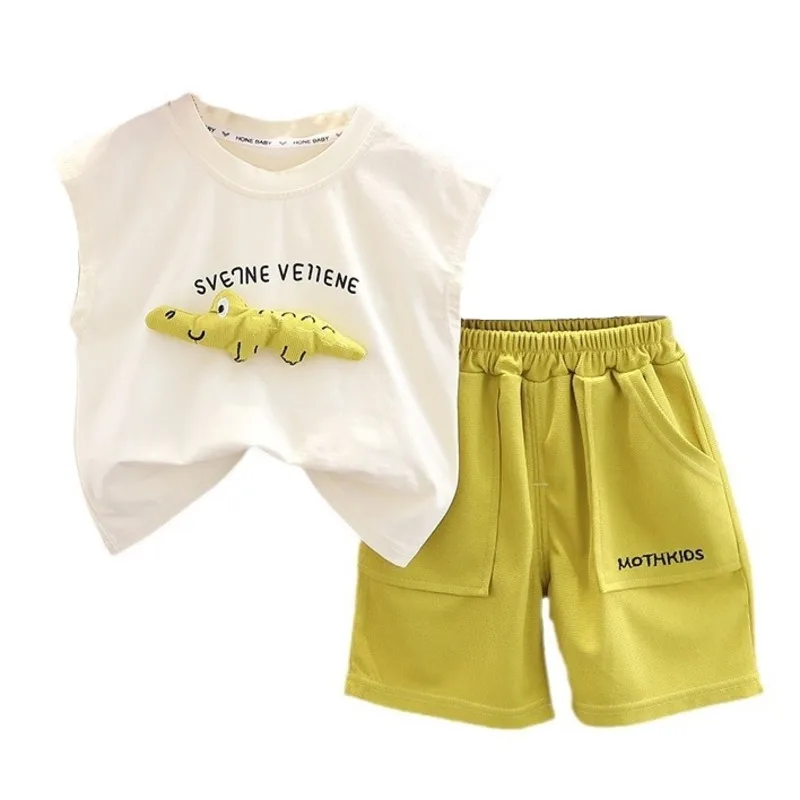 Conjunto veraniego de bebé niña: chaleco sin mangas y pantalón corto - imagen 4