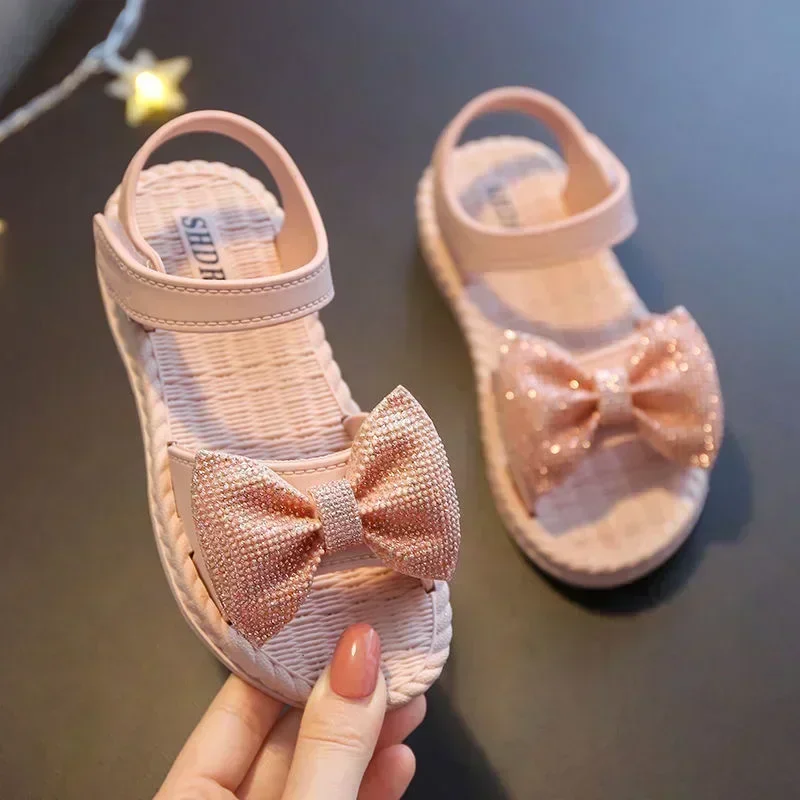 Sandalias infantiles antideslizantes con lazo para niños – Suela suave verano - imagen 5