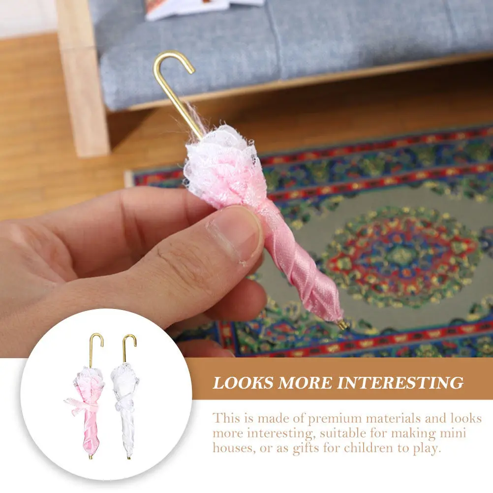 Sombrillas miniatura para casa de muñecas – decorativas infantiles - imagen 5