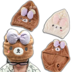 Turbante de microfibra secado rápido absorbente Rilakkuma para niñas