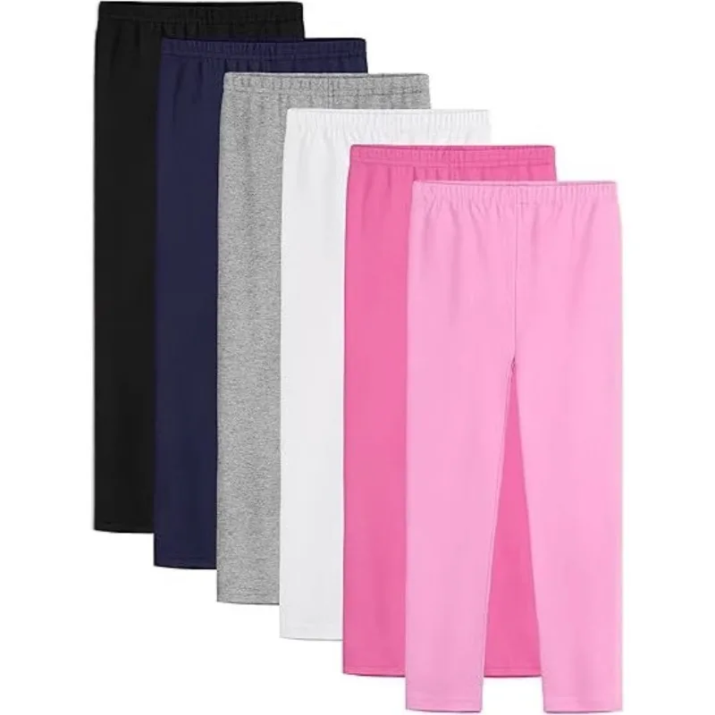 Leggings de algodón hasta el tobillo para niña multicolor - imagen 5
