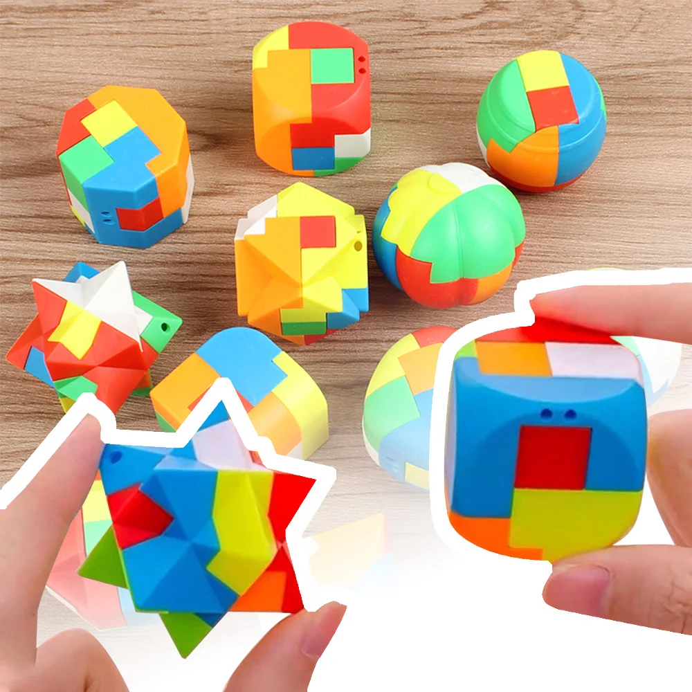 Luban Cubo 3D rompecabezas antiestrés – Juguete educativo para niños - imagen 2
