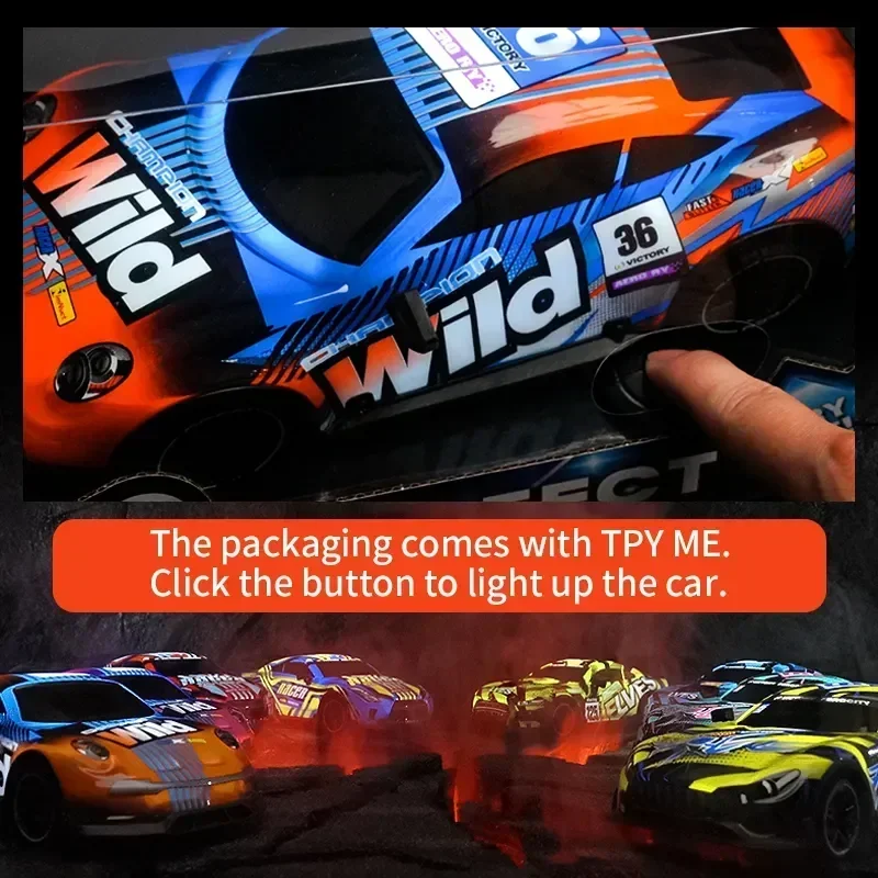 Coche teledirigido RC Buggy luminoso para carreras eléctricas - imagen 5