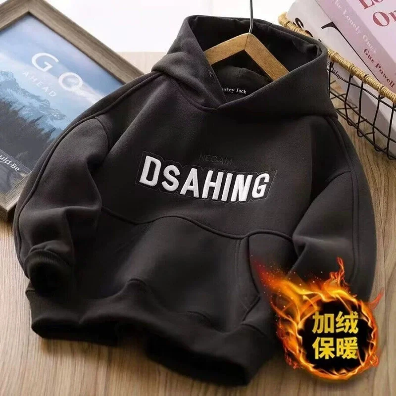 Sudadera de lana con capucha acolchada para invierno - imagen 4