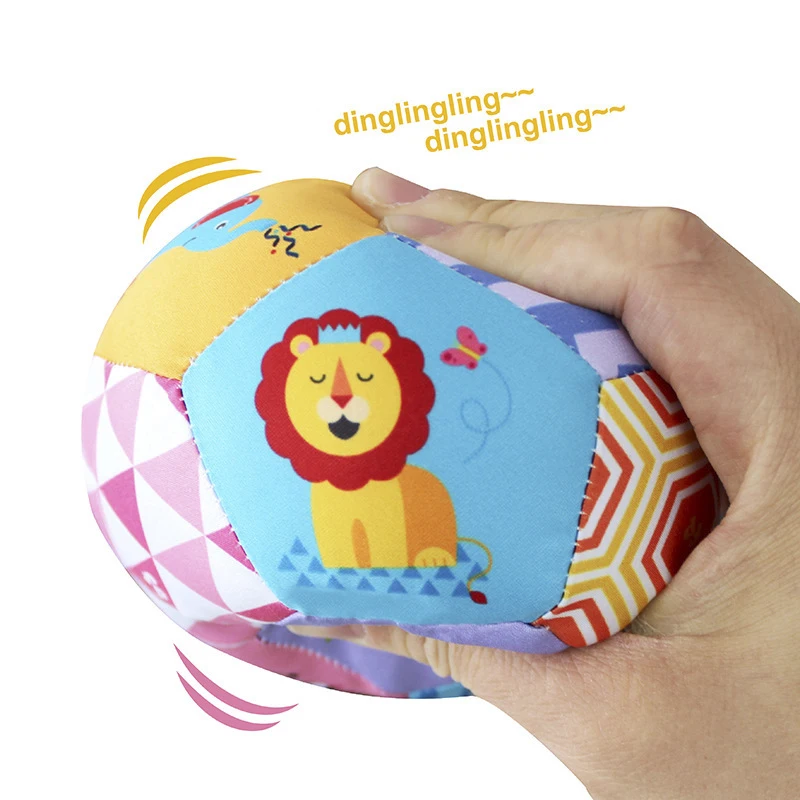 Sonajero sensorial de tela suave para bebé 0-12 meses – Montessori - imagen 4
