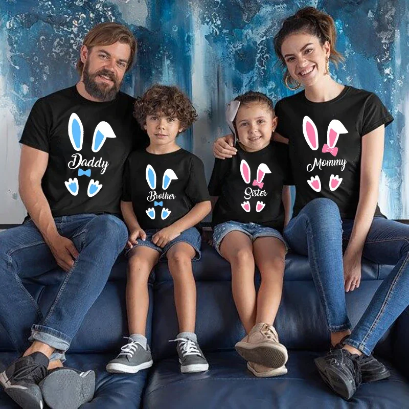 Conjunto conejito Pascua – ropa a juego para papá mamá y bebé - imagen 2