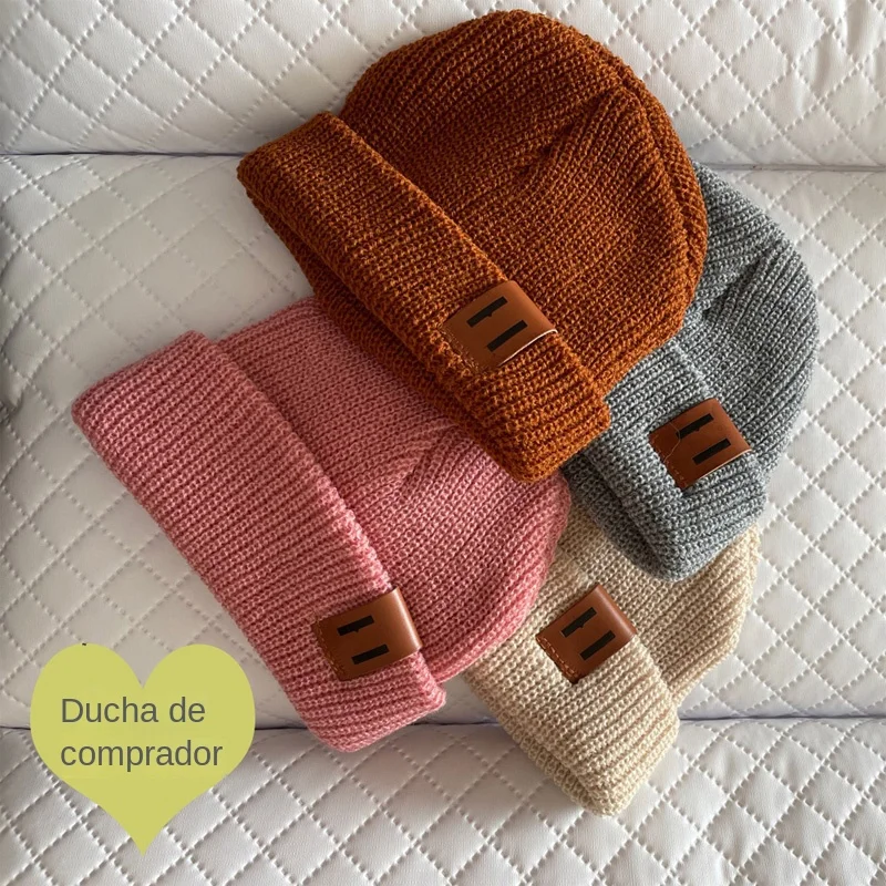 Gorro de punto de bebé para invierno y primavera con ajuste elástico - imagen 4