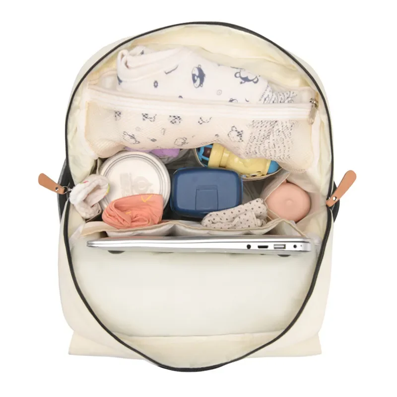 Mochila pañales impermeable gran capacidad para mamá bebé resistente - imagen 4
