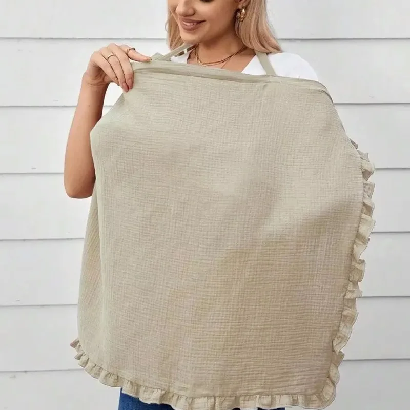 Funda de lactancia anti-peek en gasa algodón para recién nacido - imagen 4