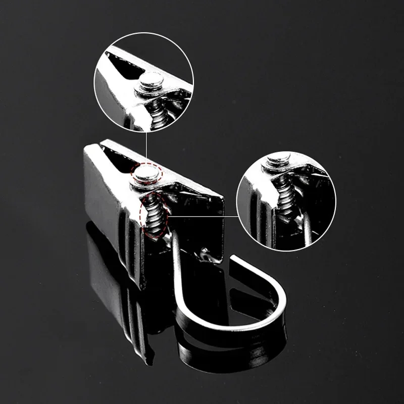 Vvocci Clips para cortinas de acero inoxidable con gancho - imagen 3