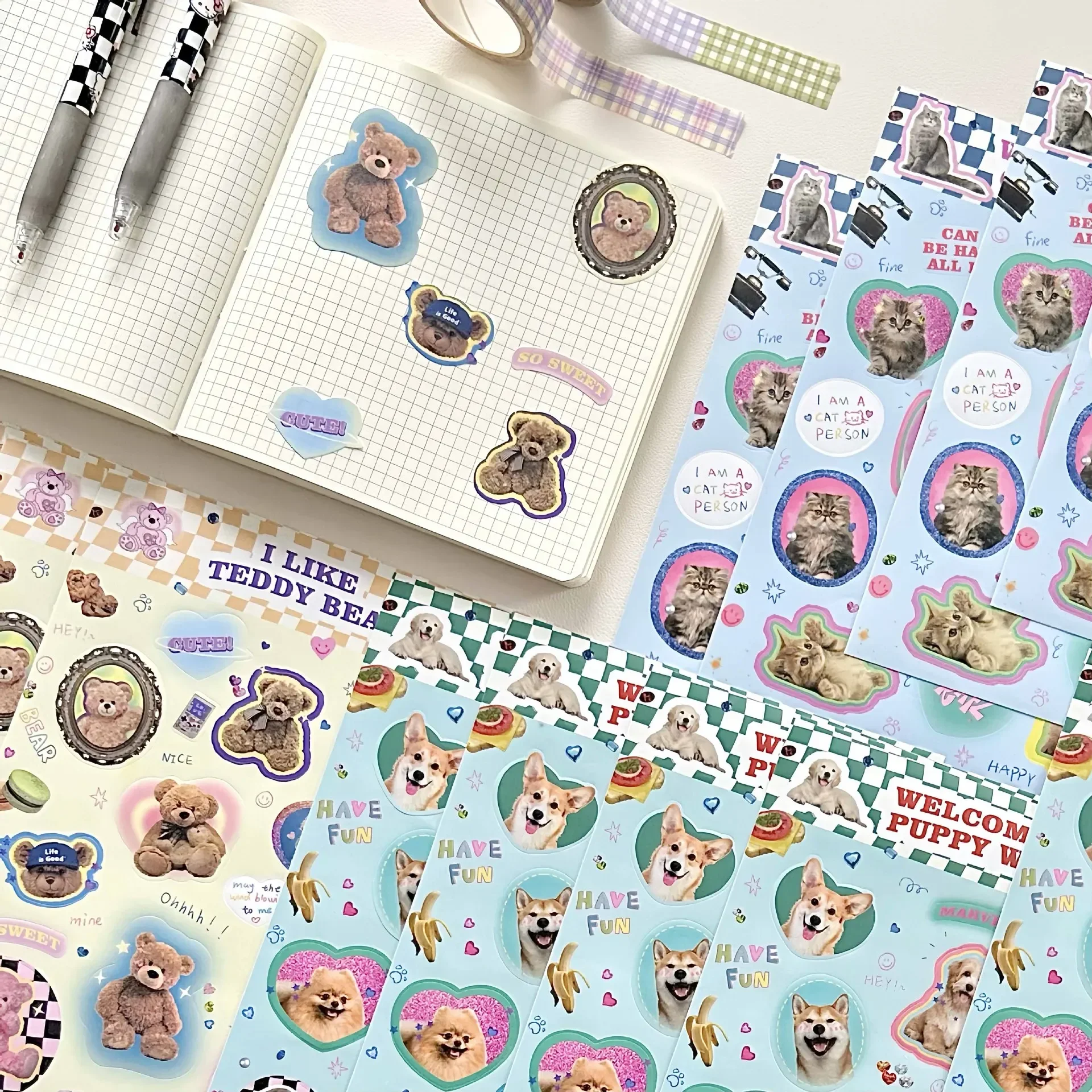 Pegatinas infantiles de animales para cuadernos y guitarra - imagen 4