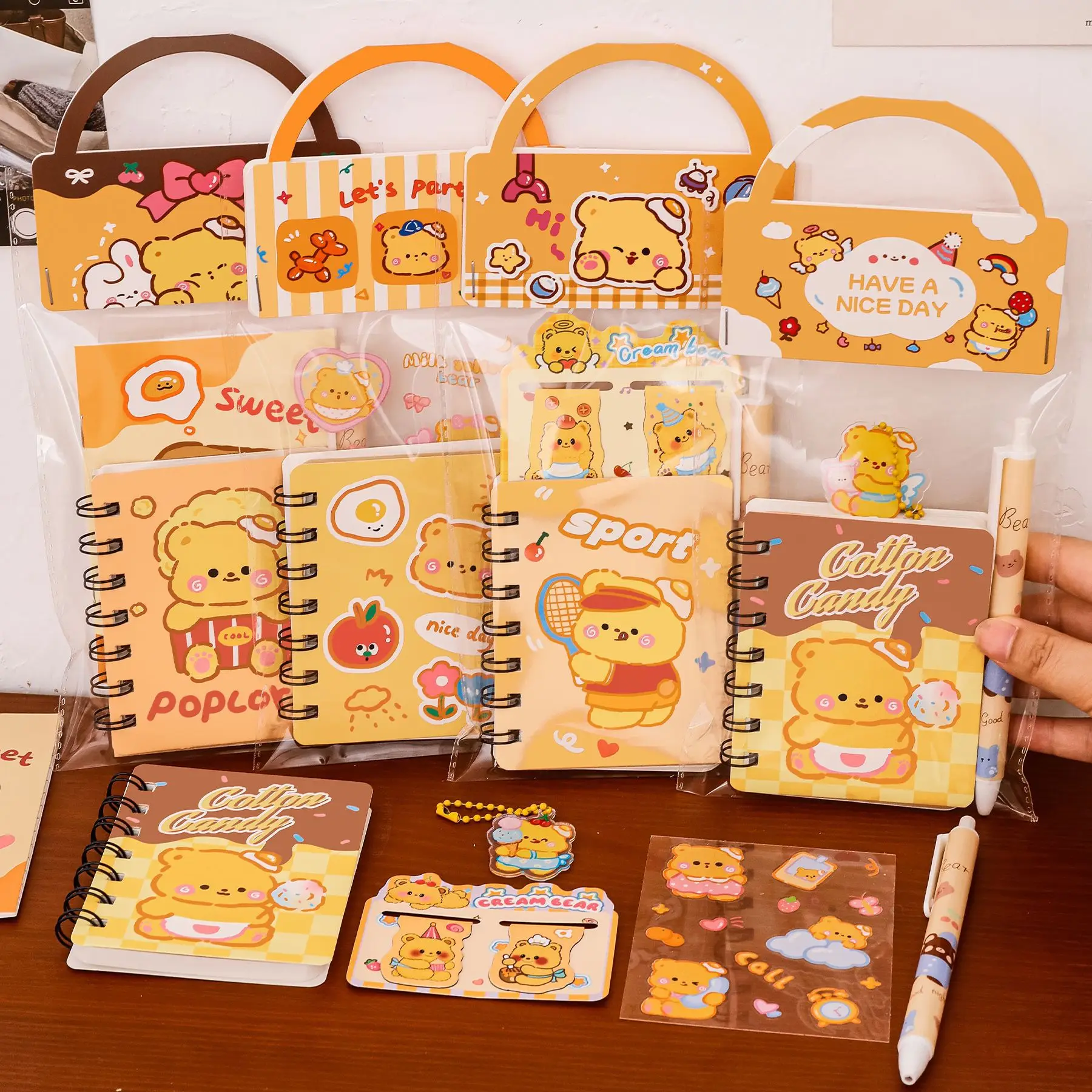 Juego de papelería Capybara Kawaii con bolso dibujos animados - imagen 4