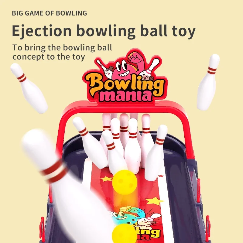 Juego de mesa de bolos y catapulta interactiva para niños - imagen 4
