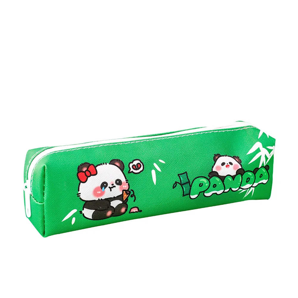 Estuche para lápices con panda y cremallera, gran capacidad - imagen 2