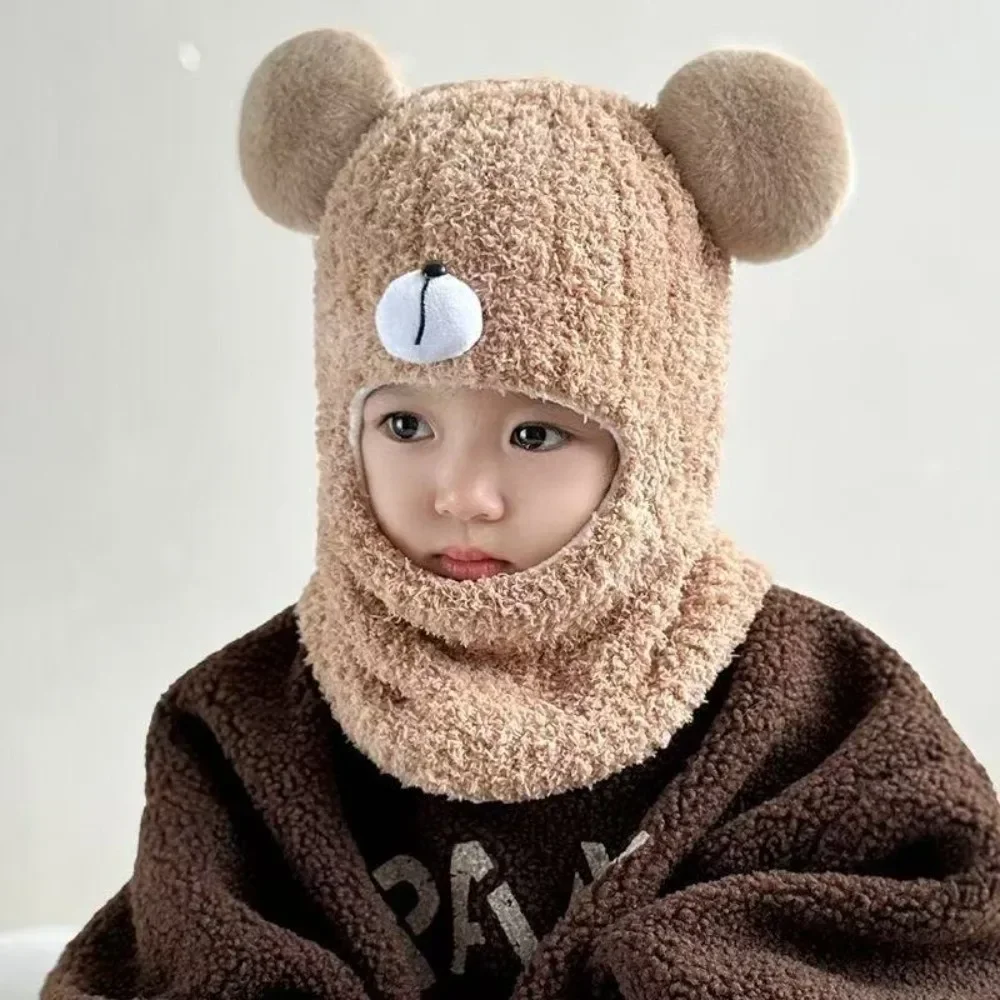 Bufanda con gorro integrado y protección auditiva para frío infantil - imagen 3