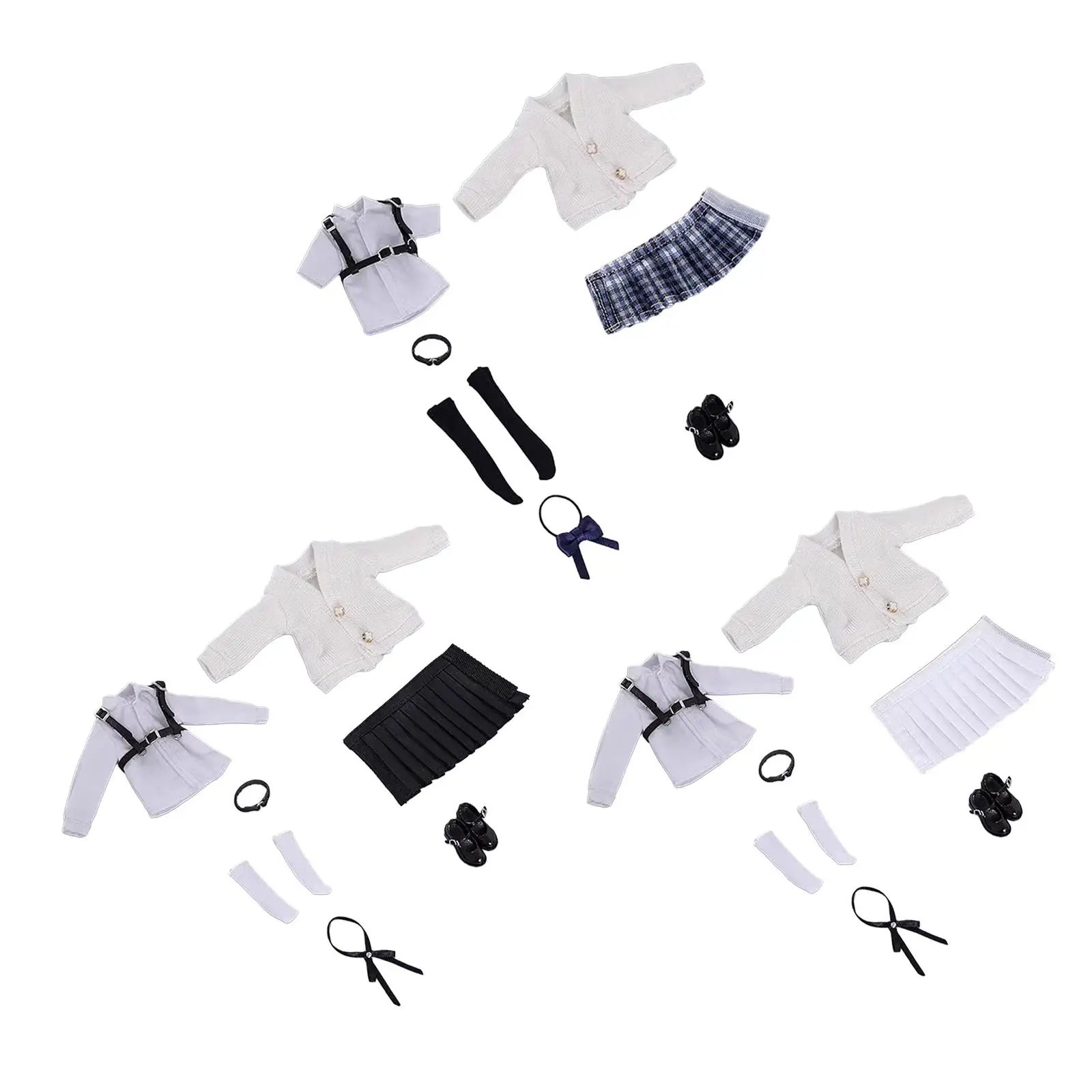 Uniforme escolar para muñeca niña – conjunto de moda - imagen 2