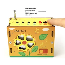 Radio FM inalámbrica portátil DIY para niños, experimento científico