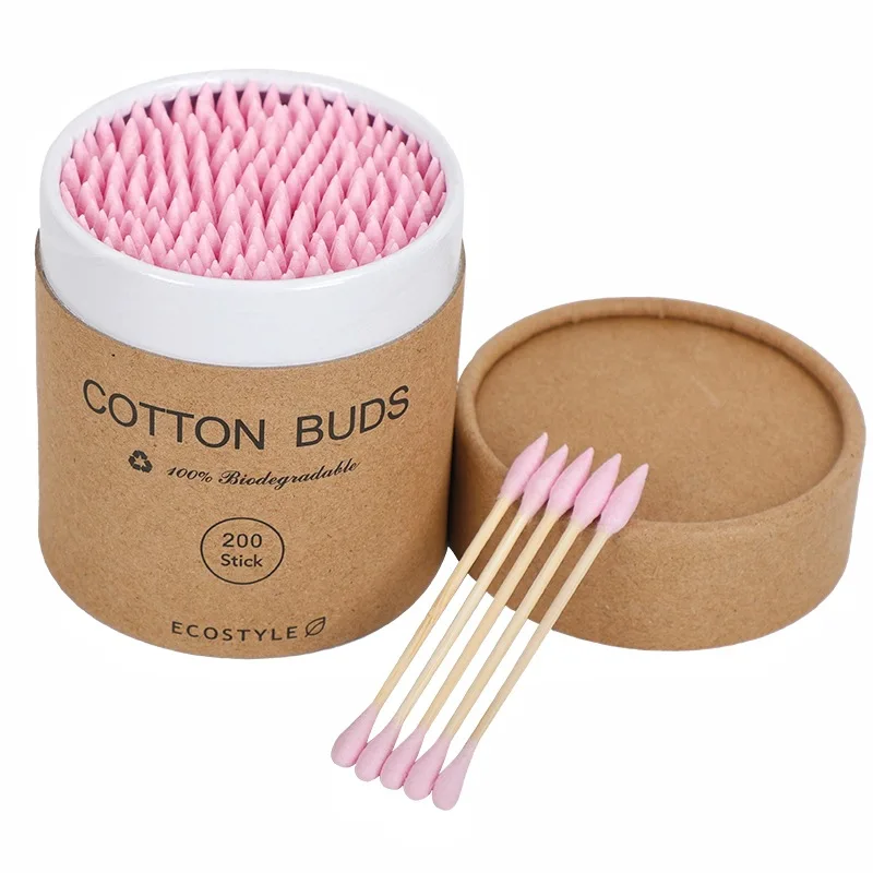 Bastoncillos de algodon bebe bambu suaves limpieza oidos delicados