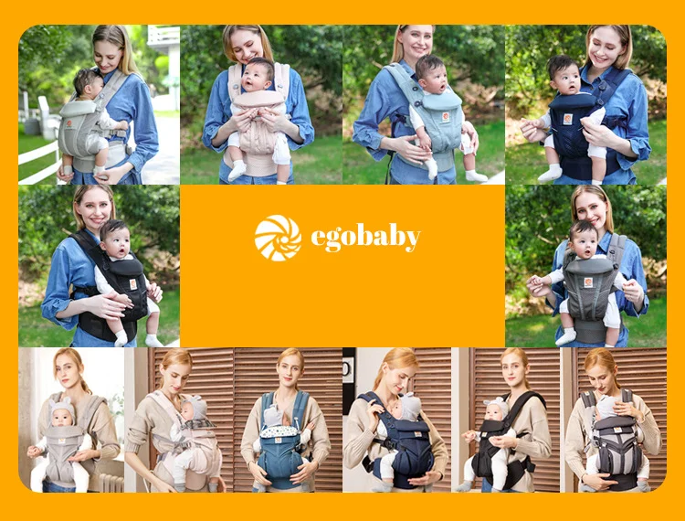 Portabebés Egobaby 360 Omni en posición frontal