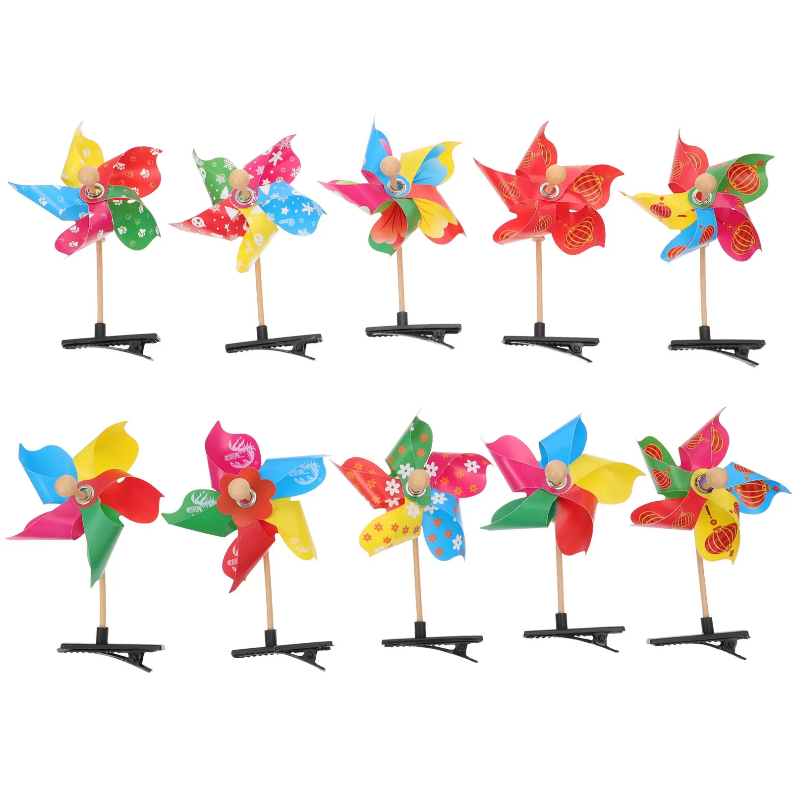 Horquillas infantiles molino de viento para el pelo en festivales - imagen 2