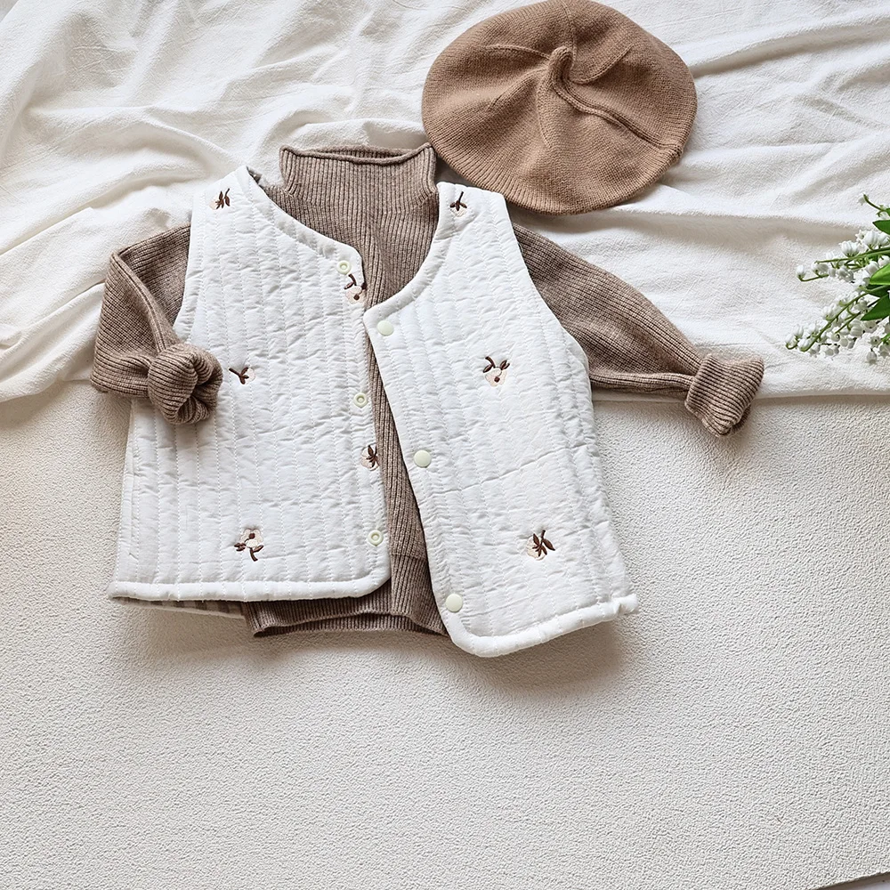 MILANCEL Suéter de punto cuello alto para niños y niñas - imagen 5