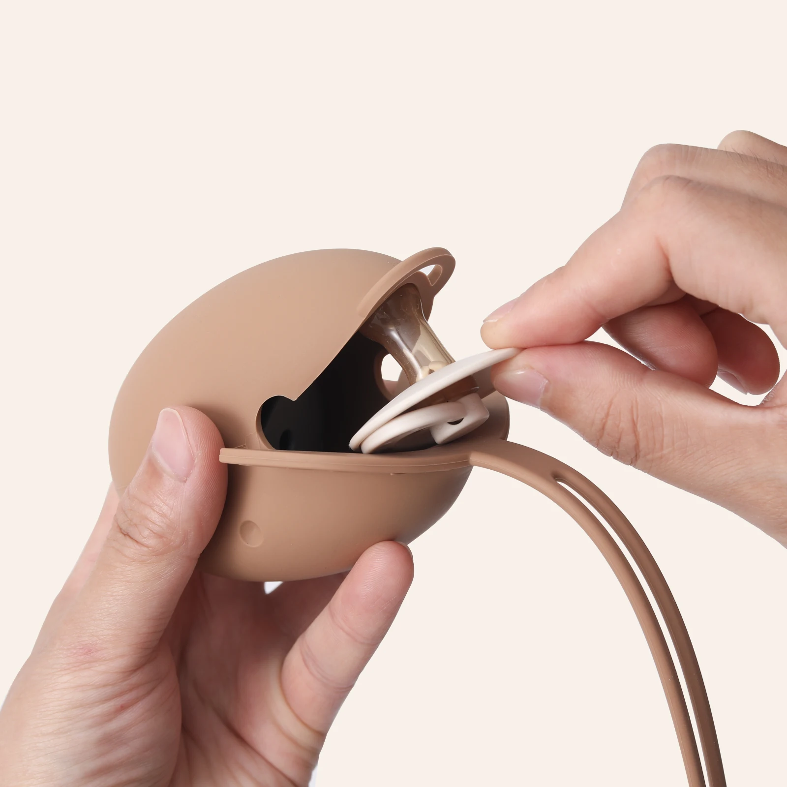 Portachupetes de silicona para bebé – 2 uds. – Práctico y duradero - imagen 3