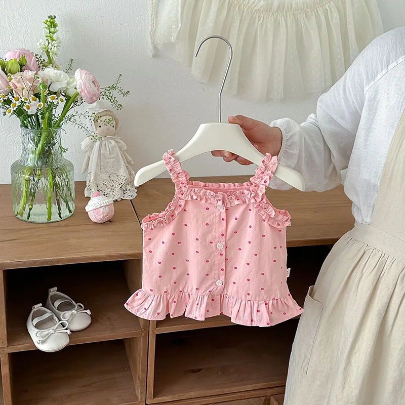 Top halter de bebé con tirantes finos y estampado floral - imagen 4
