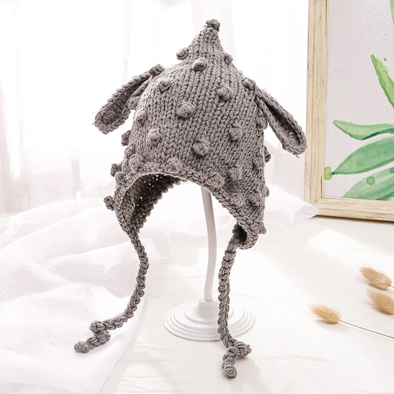 Gorro de punto con pompón para bebé recién nacido - imagen 5