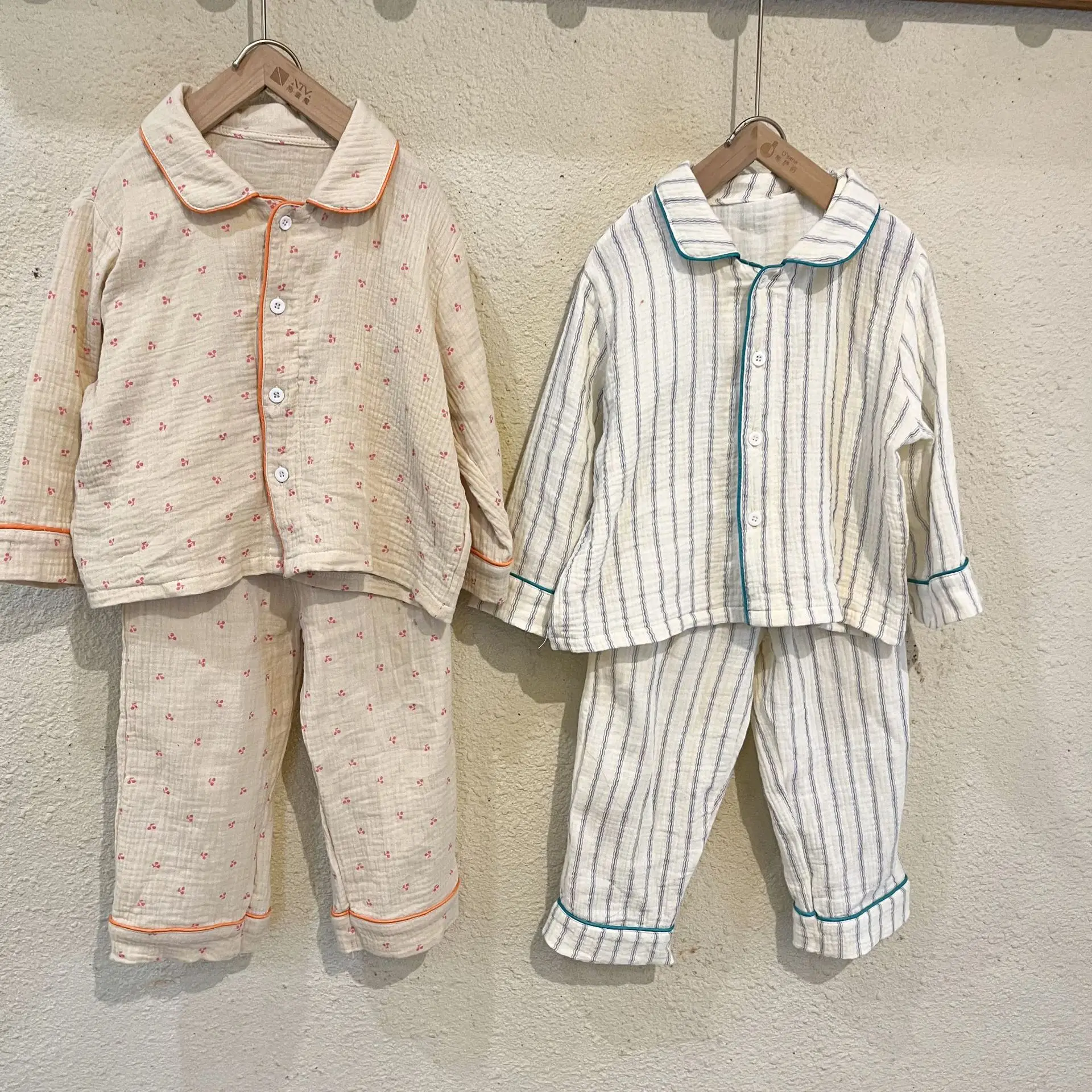 Tejido del top de manga larga del pijama