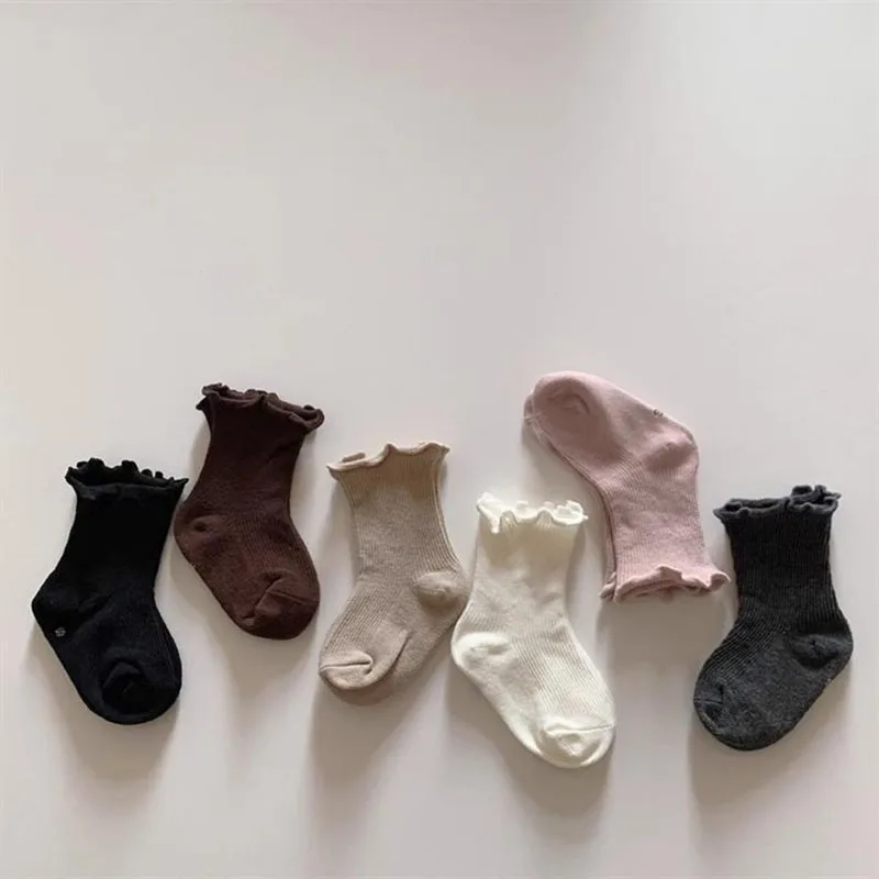 Calcetines de bebé MILANCEL tubo de color sólido para primavera - imagen 4