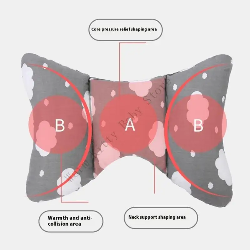 Asiento de seguridad infantil con almohada cervical para bebés - imagen 2