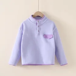 Jersey lana de manga larga para niñas – invierno cálido