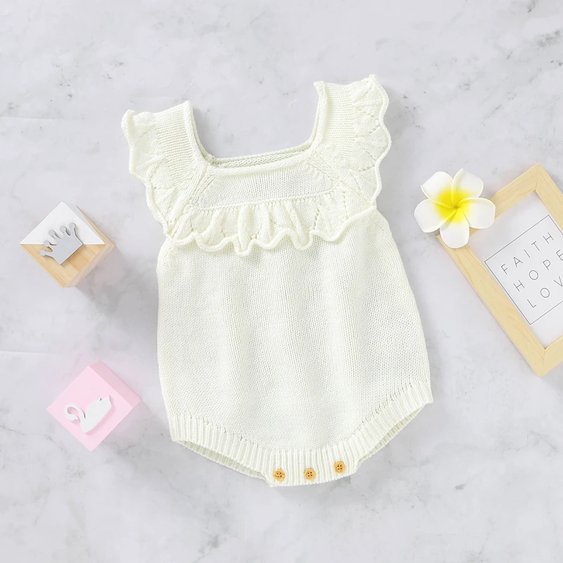 Body mono cuerpo entero para bebé niña – Algodón suave sin mangas - imagen 2