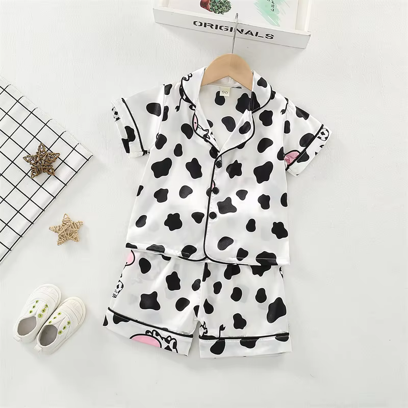 Conjunto de verano infantil: camisa y shorts para niñas y niños