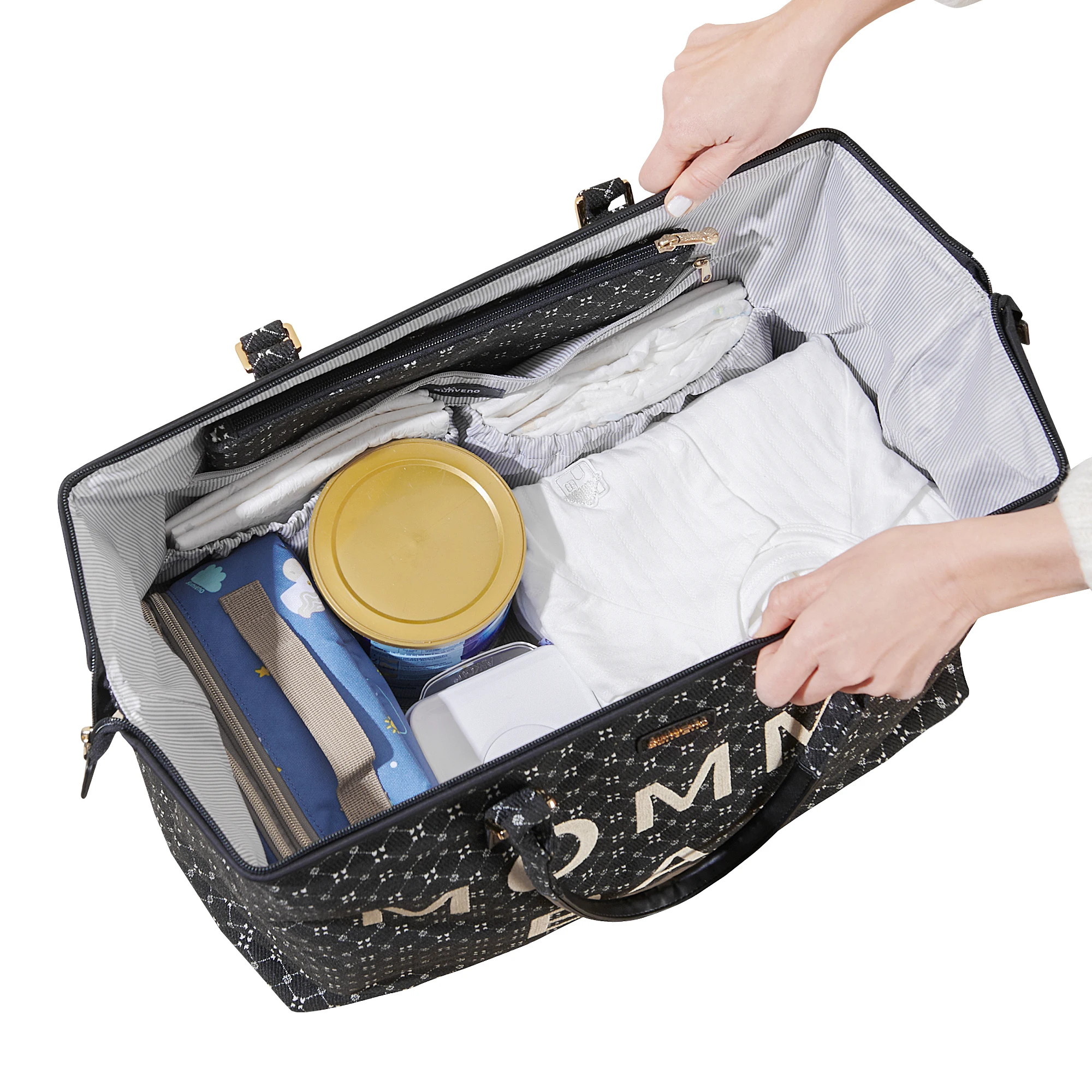 Sunveno Bolsa de maternidad 4 en 1 con cambiador - imagen 5