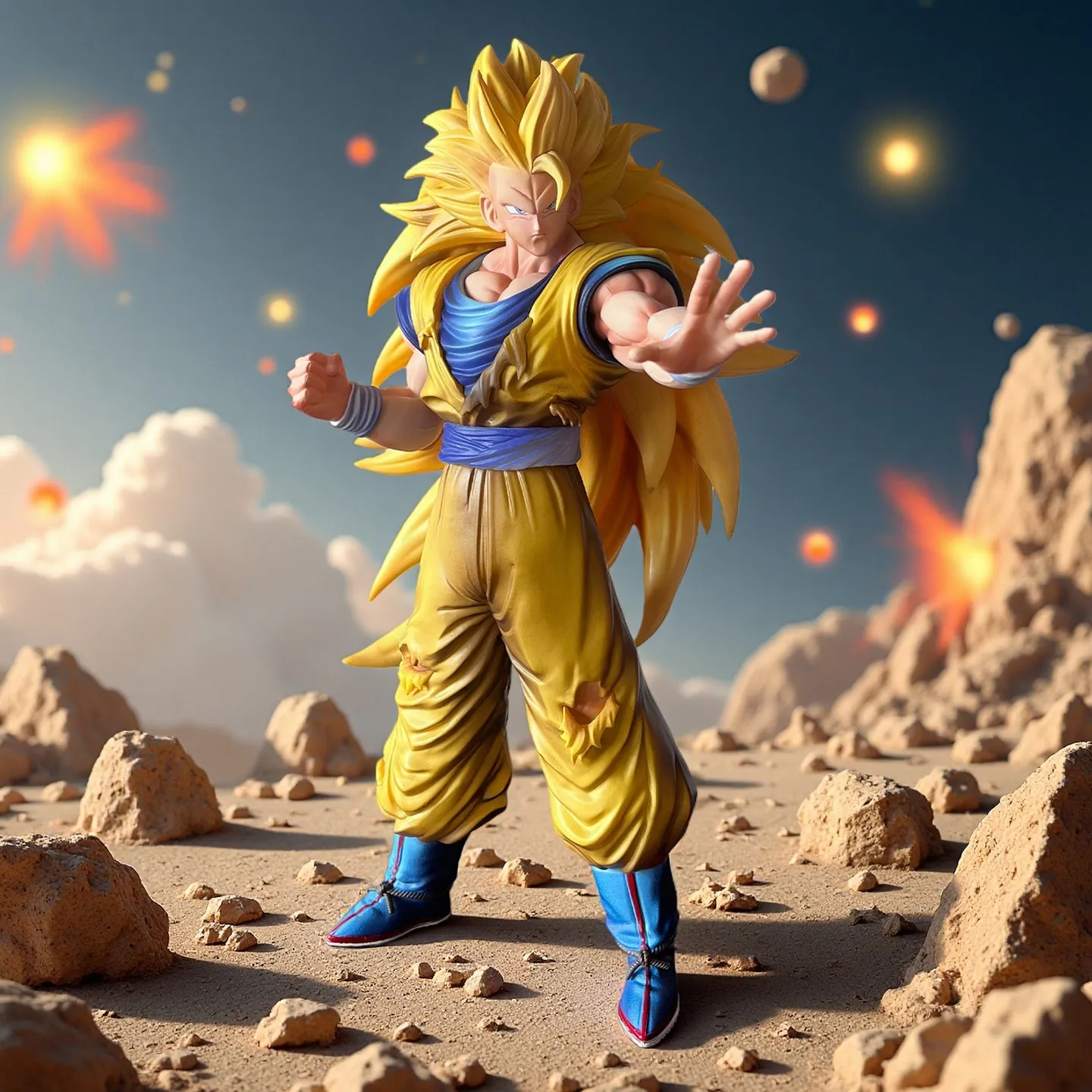 Figura Goku SSJ3 32 cm