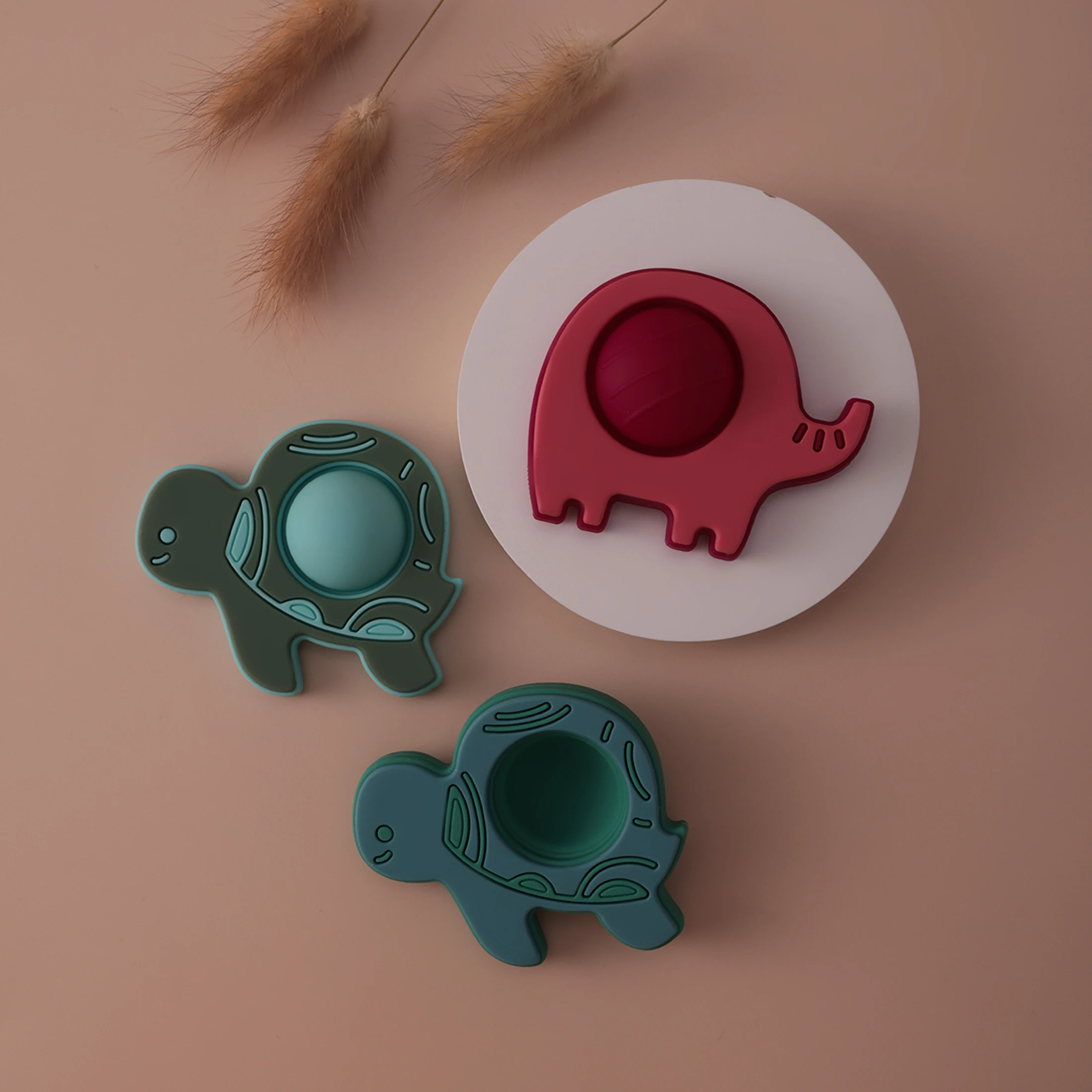 Mordedor sensorial de silicona para bebés, sin BPA y seguro - imagen 4