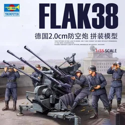 Trumpeter Flak 38 modelo de montaje arma antiaérea