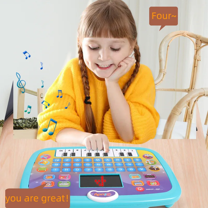 Tableta LED educativa para niños con letras y música - imagen 4
