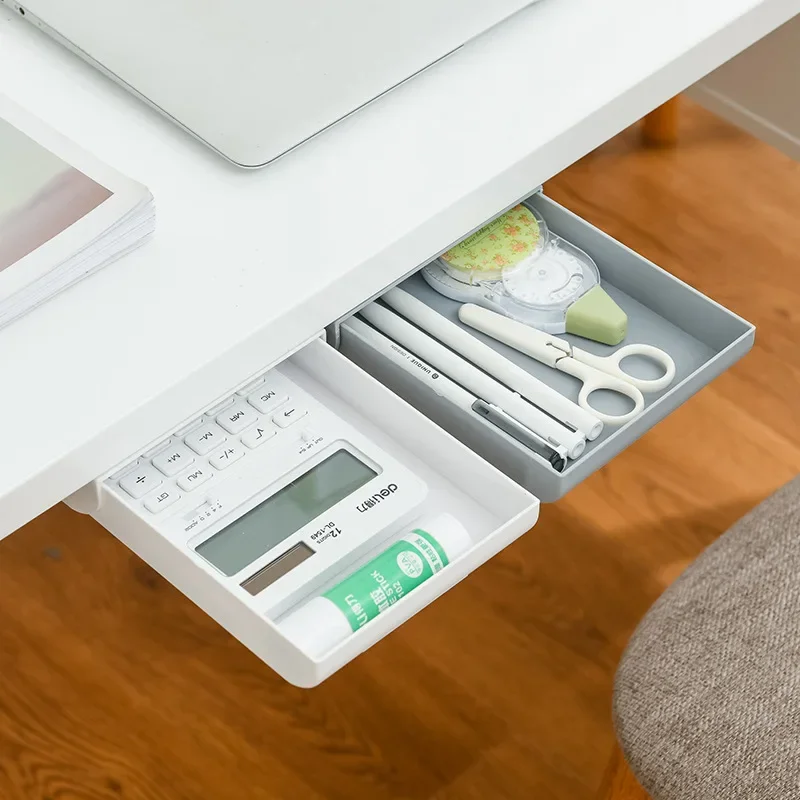 Cajón adhesivo de plástico escritorio moderno – Organizador papelería - imagen 2