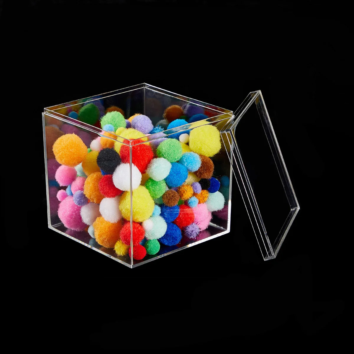 Caja de almacenamiento transparente para joyas y herramientas